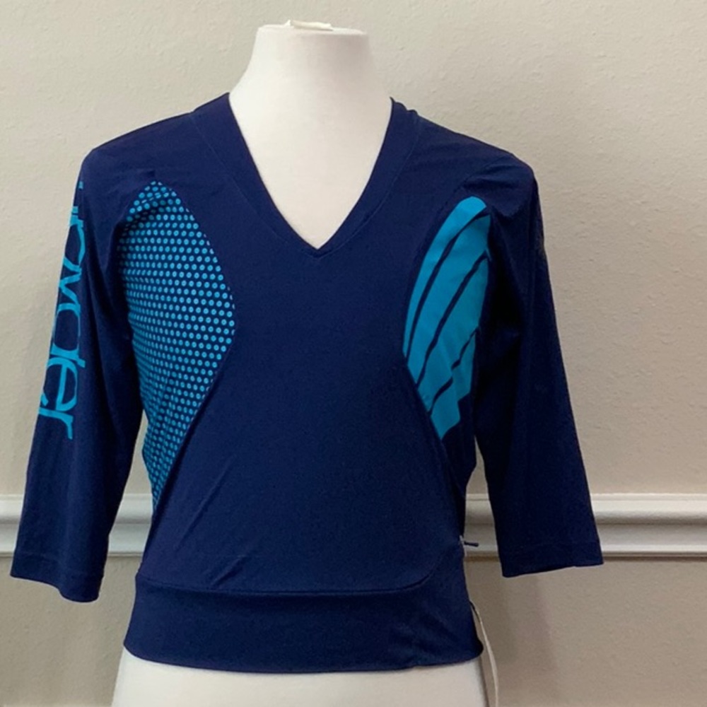 Spyder CYCLING 3/4 SLV TOP - Midnight blue